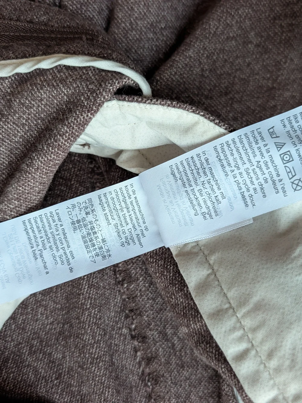 J.Crew Flex Slim Fit Pants Men's W32 L32 Heathered Brown Cotton Stretch